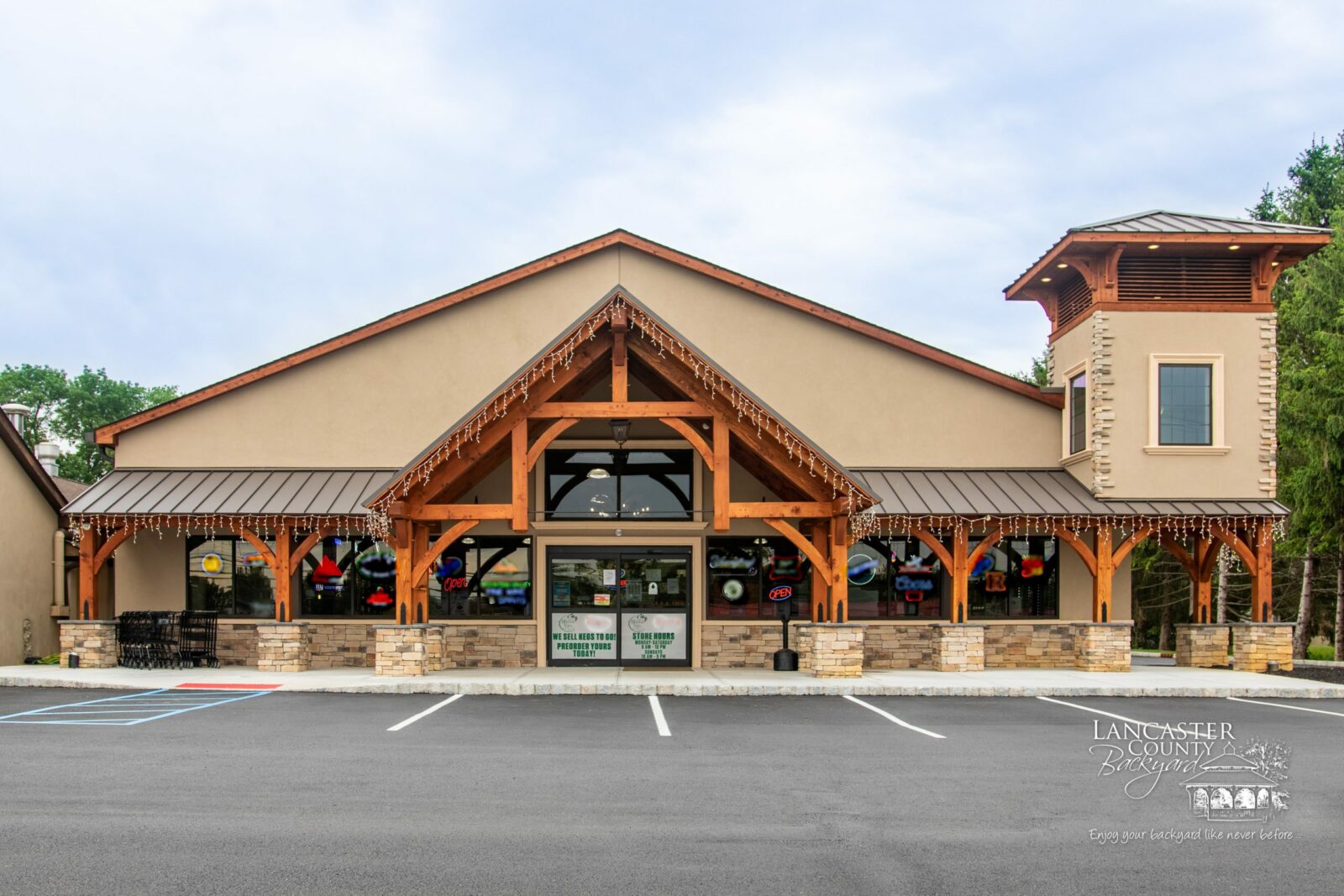 timber frame storefront in washington new jersey