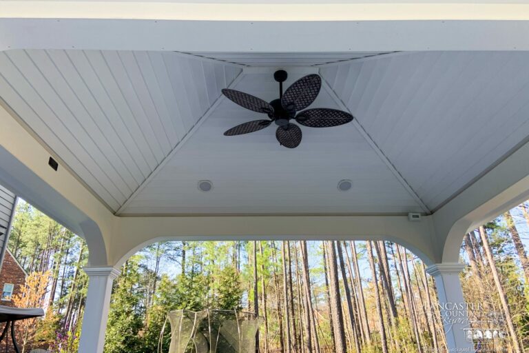 12x14 Montford Vinyl Pavilion Lancaster County Backyard