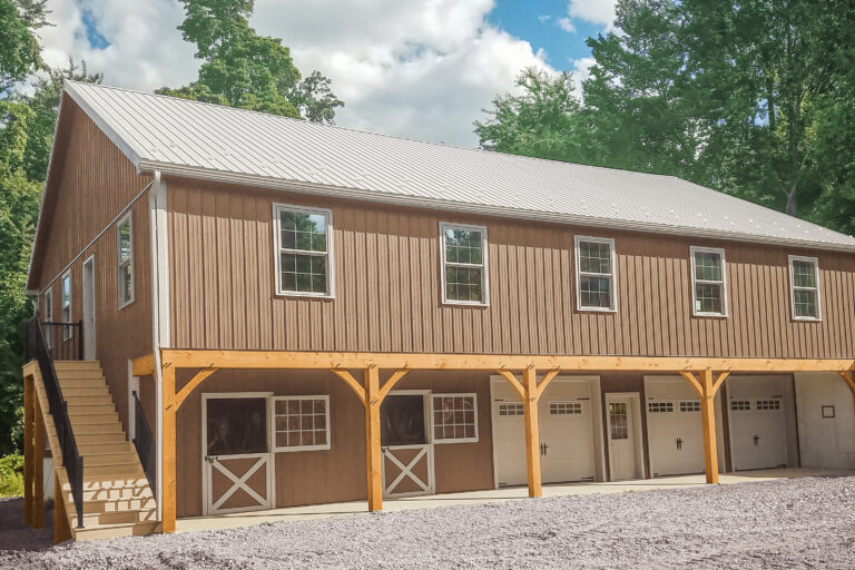 timber frame construction garage