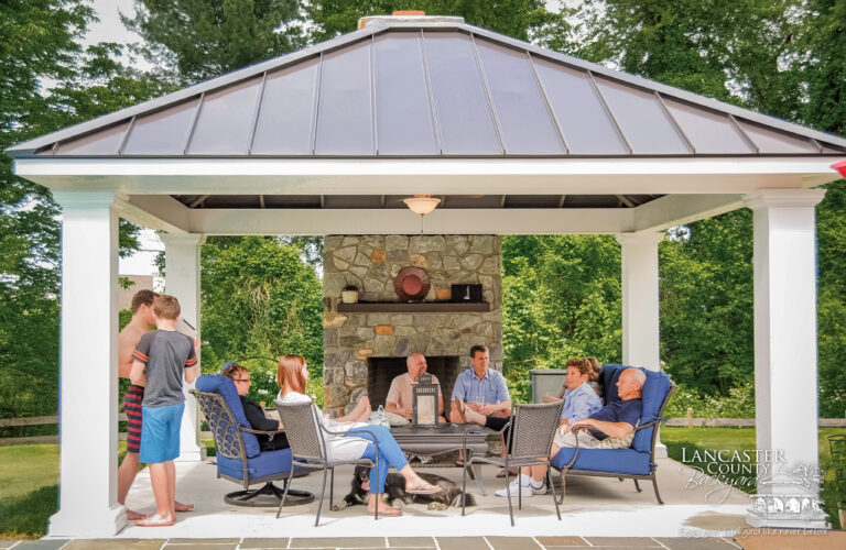 elegant 16x24 montford Pavilion Lancaster County Backyard