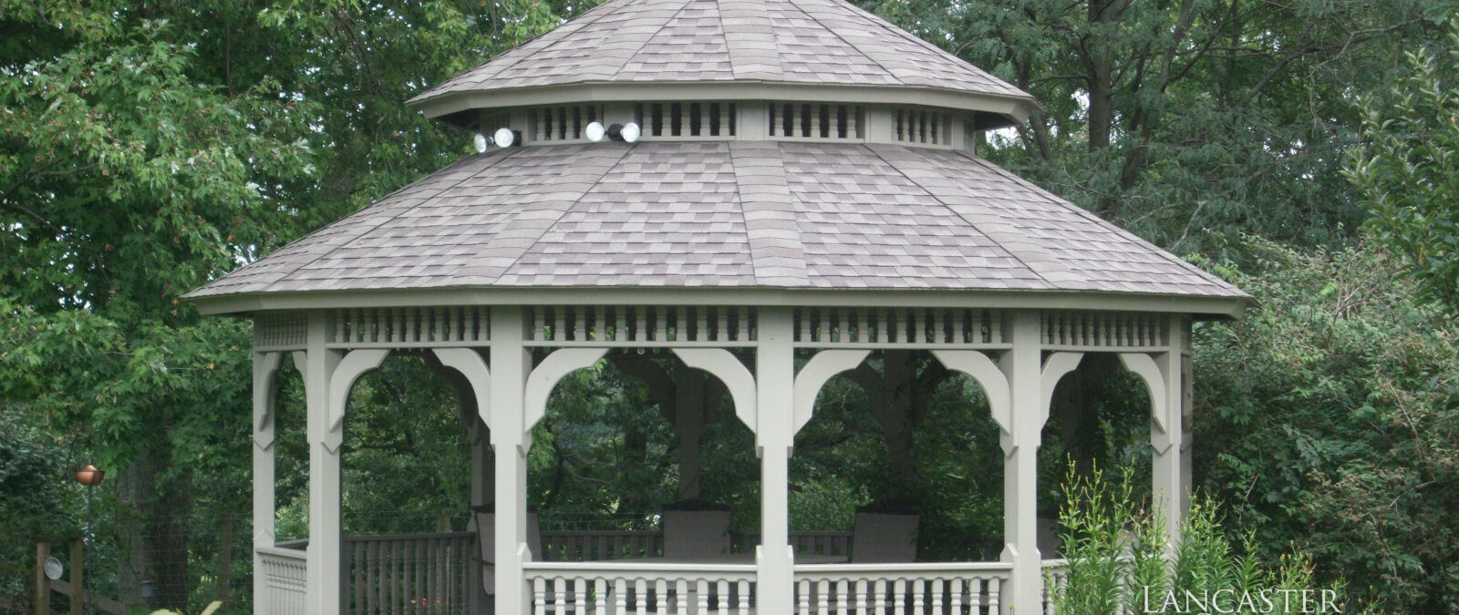 heavy timer dodecagon wood gazebo